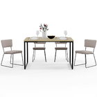 Mesa De Jantar Rivera Nature 136cm Com 04 Cadeiras Allana Bas