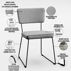 Mesa De Jantar Rivera Nature 136cm Com 04 Cadeiras Allana Bas