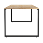 Mesa De Jantar Rivera Nature 136cm Com 4 Cadeiras Allana Base