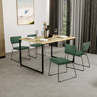 Mesa De Jantar Rivera Nature 136cm Com 4 Cadeiras Allana Base