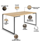 Mesa De Jantar Rivera Nature F01 Com 08 Cadeiras Ayla Preto B