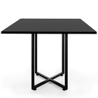 Mesa De Jantar Rivera Preto 90cm Com 04 Cadeiras Industrial B