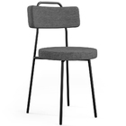 Mesa De Jantar Rivera Preto 90cm Com 04 Cadeiras Industrial B