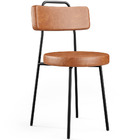 Mesa De Jantar Rivera Preto 90cm Com 04 Cadeiras Industrial B