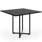 Mesa De Jantar Rivera Preto 90cm Com 04 Cadeiras Industrial É