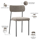 Mesa De Jantar Rivera Preto 90cm Com 04 Cadeiras Industrial M