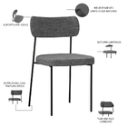 Mesa De Jantar Rivera Preto 90cm Com 04 Cadeiras Industrial M