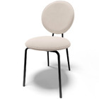 Mesa De Jantar Rivera Preto 90cm Com 06 Cadeiras Industrial É