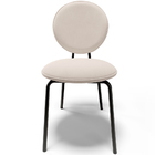 Mesa De Jantar Rivera Preto 90cm Com 06 Cadeiras Industrial É