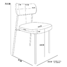 Mesa De Jantar Rivera Preto 90cm Com 06 Cadeiras Industrial M