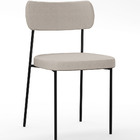 Mesa De Jantar Rivera Preto 90cm Com 06 Cadeiras Industrial M