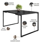 Mesa De Jantar Rivera Preto F01 Com 04 Cadeiras Eiffel Charle