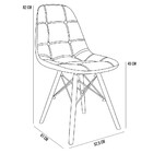Mesa De Jantar Rivera Preto F01 Com 04 Cadeiras Eiffel Charle