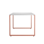 Mesa De Jantar Roman Branco Cobre