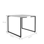 Mesa De Jantar Roman Branco Preto