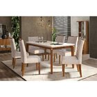 Mesa De Jantar Rouge 1700x900 Com 6 Cadeiras Golden Dj Móveis