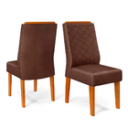 Mesa De Jantar Rute 160cm Com 6 Cadeiras Lídia D04 Freijó/vel