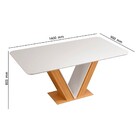 Mesa De Jantar Rute 160cm Com 6 Cadeiras Yasmin D04 Carvalho