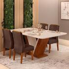 Mesa De Jantar Rute Com 4 Cadeiras Yasmin - Pr Móveis