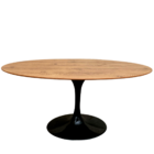 Mesa De Jantar Saarinen Oval 120x80 Cm Antíqua - Branco