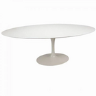 Mesa De Jantar Saarinen Oval 180x100 Cm Laqueada - Branco