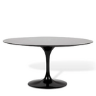 Mesa De Jantar Saarinen Oval 180x100 Cm Laqueada - Preto