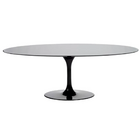 Mesa De Jantar Saarinen Oval 180x100 Cm Laqueada - Preto