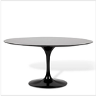 Mesa De Jantar Saarinen Oval 190x120 Cm Laqueada - Preto
