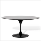 Mesa De Jantar Saarinen Oval 190x120 Cm Laqueada - Preto