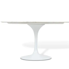 Mesa De Jantar Saarinen Oval 200x130 Cm Laqueada - Branco