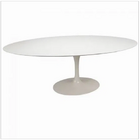 Mesa De Jantar Saarinen Oval 260x160 Cm Laqueada - Branco