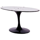 Mesa De Jantar Saarinen Oval Com Tampo 1 37x0 91m - Mármore O