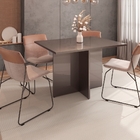 Mesa De Jantar Sally Cinza Pérola 4 Lugares