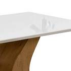 Mesa De Jantar Santorini 6 Lugares Madero Canela Com Off Whit