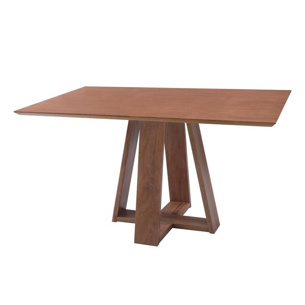 Mesa De Jantar Shell 150x150 Cm Com Tampo Amadeirado G55 - Gr