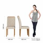 Mesa De Jantar Sícilia 6 Cadeiras Cinamomo/off White/bege - M