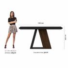 Mesa De Jantar Sícilia 6 Cadeiras Imbuia/preto/suede Preto -