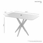 Mesa De Jantar Simpatia Retangular Jcm Movelaria Cinamomo 1,2