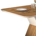 Mesa De Jantar Sofia 170x90 Carvalho/creme Com 6 Cadeiras Cur