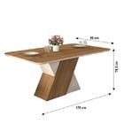 Mesa De Jantar Sofia 170x90 Tampo Chanfrado Carvalho Com 6 Ca