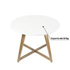 Mesa De Jantar Sofia Com 4 Cadeiras - Castanho/branco