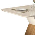 Mesa De Jantar Sofia Tampo Chanfrado Com Vidro 170x90 - Pr Mó