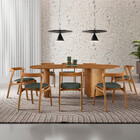 Mesa De Jantar Soláris 220cm Madeira Tampo Laminado Orgânico