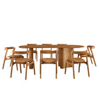 Mesa De Jantar Soláris 220cm Madeira Tampo Laminado Orgânico