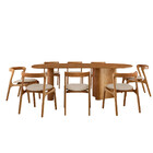 Mesa De Jantar Soláris 220cm Madeira Tampo Laminado Orgânico