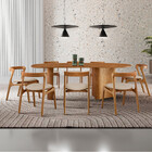 Mesa De Jantar Soláris 220cm Madeira Tampo Laminado Orgânico