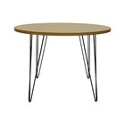 Mesa De Jantar Spectro Redonda  Ø1060x750 - Preto Natural