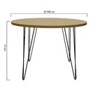 Mesa De Jantar Spectro Redonda  Ø1060x750 - Preto Natural