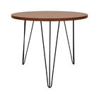 Mesa De Jantar Spectro Redonda  Ø900x750 - Preto Amêndoa