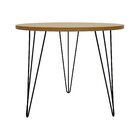Mesa De Jantar Spectro Redonda  Ø900x750 - Preto Natural